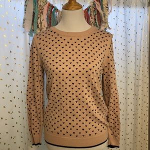 Elle pink heart sweater